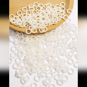 🍉5 for $25* 200 Pearl Hair Rings